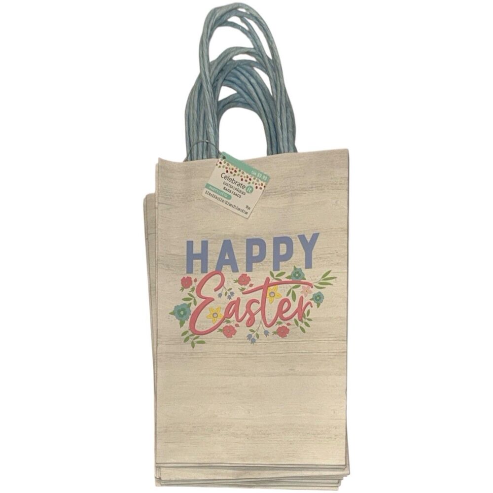 Celebrate It Easter Party Gift Bags Paper 10ct 5.2x8.5x3.2"